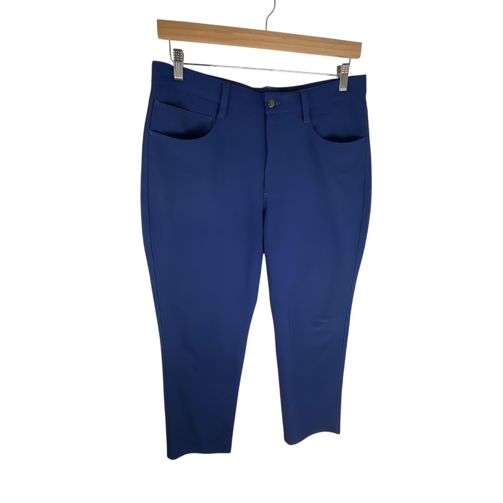 FootJoy Pants Mens FITS 35x32 Blue Athletic Fit Golf Stretch Performance Pockets